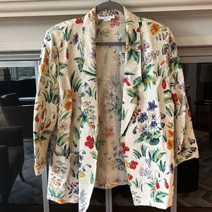 Miglio Ltd. Vintage Floral Print Jacket Size Medium